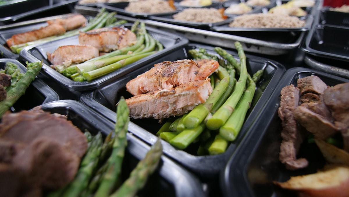 Personalized nutrition consultation with fresh healthy ingredients